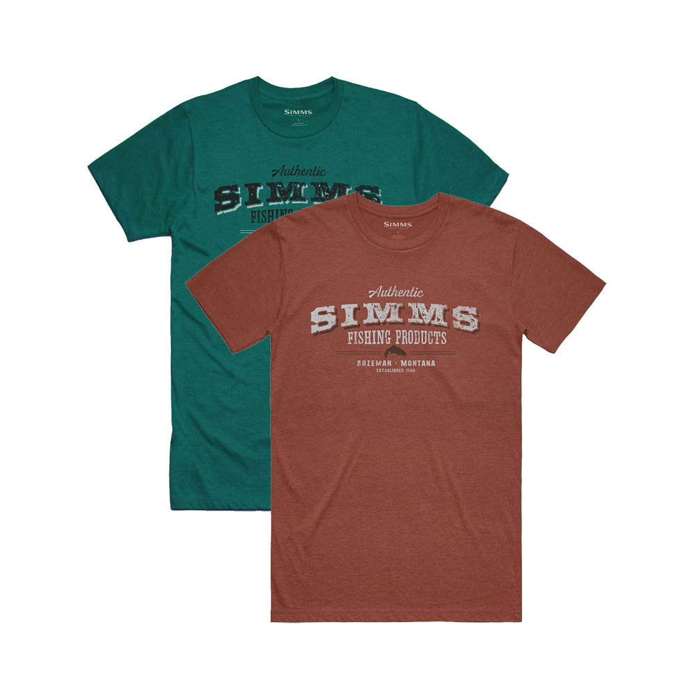 Simms Working Class T-Shirt, red clay heather